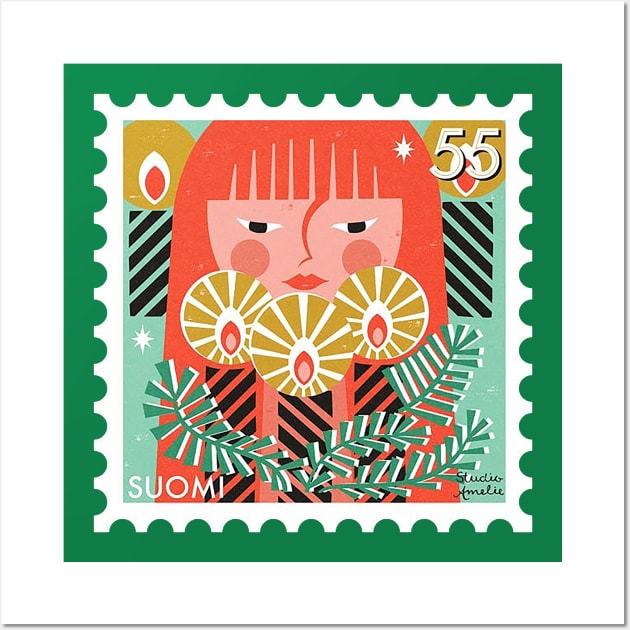 Another little stamp for a festive mood suomi Wall Art by studioamelie